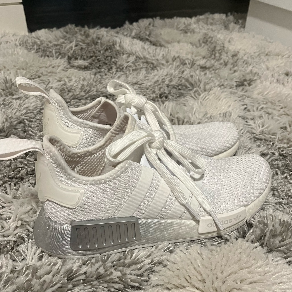 Adidas Nmd Women’s White And Silver